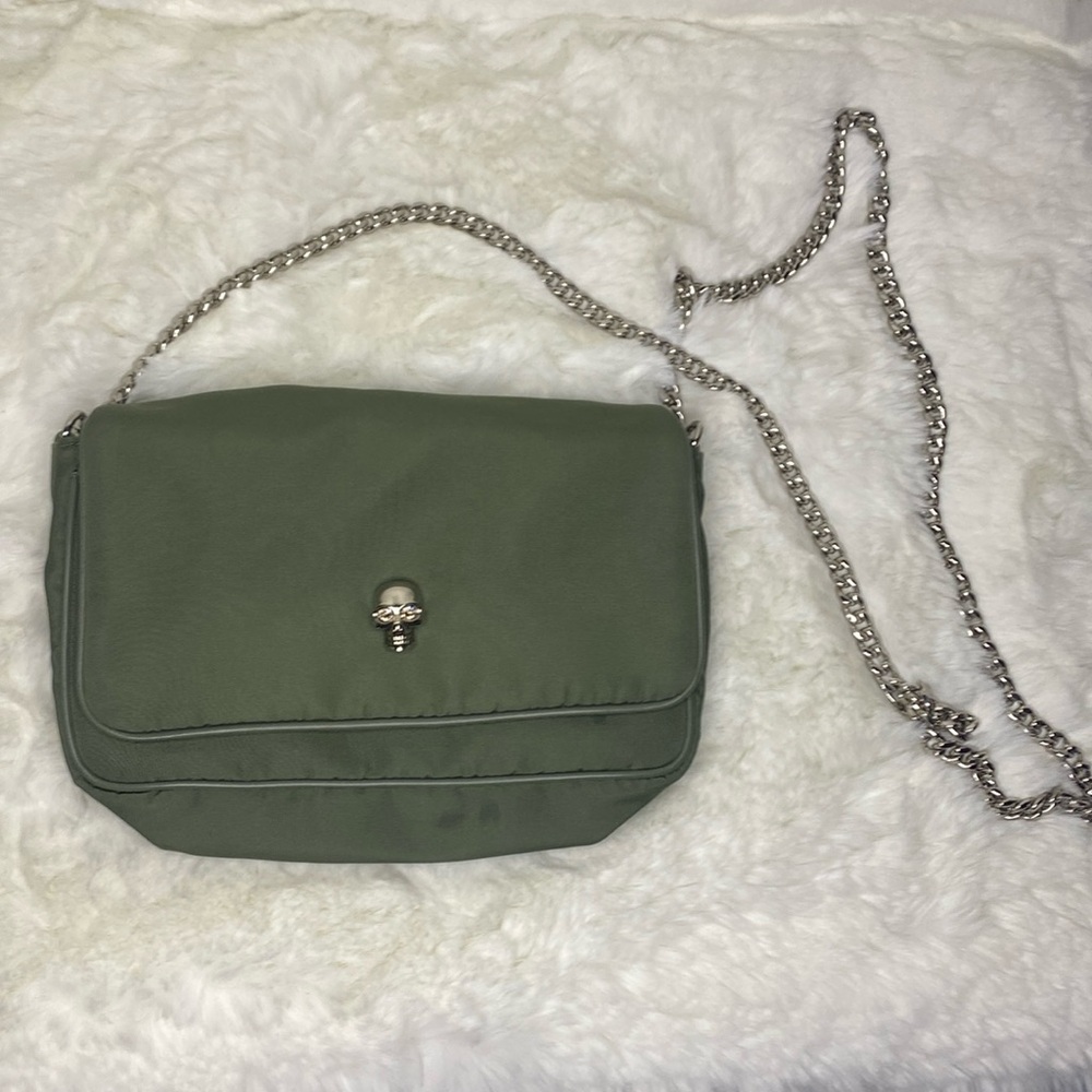 Alexander McQueen Small Skull Nylon Crossbody